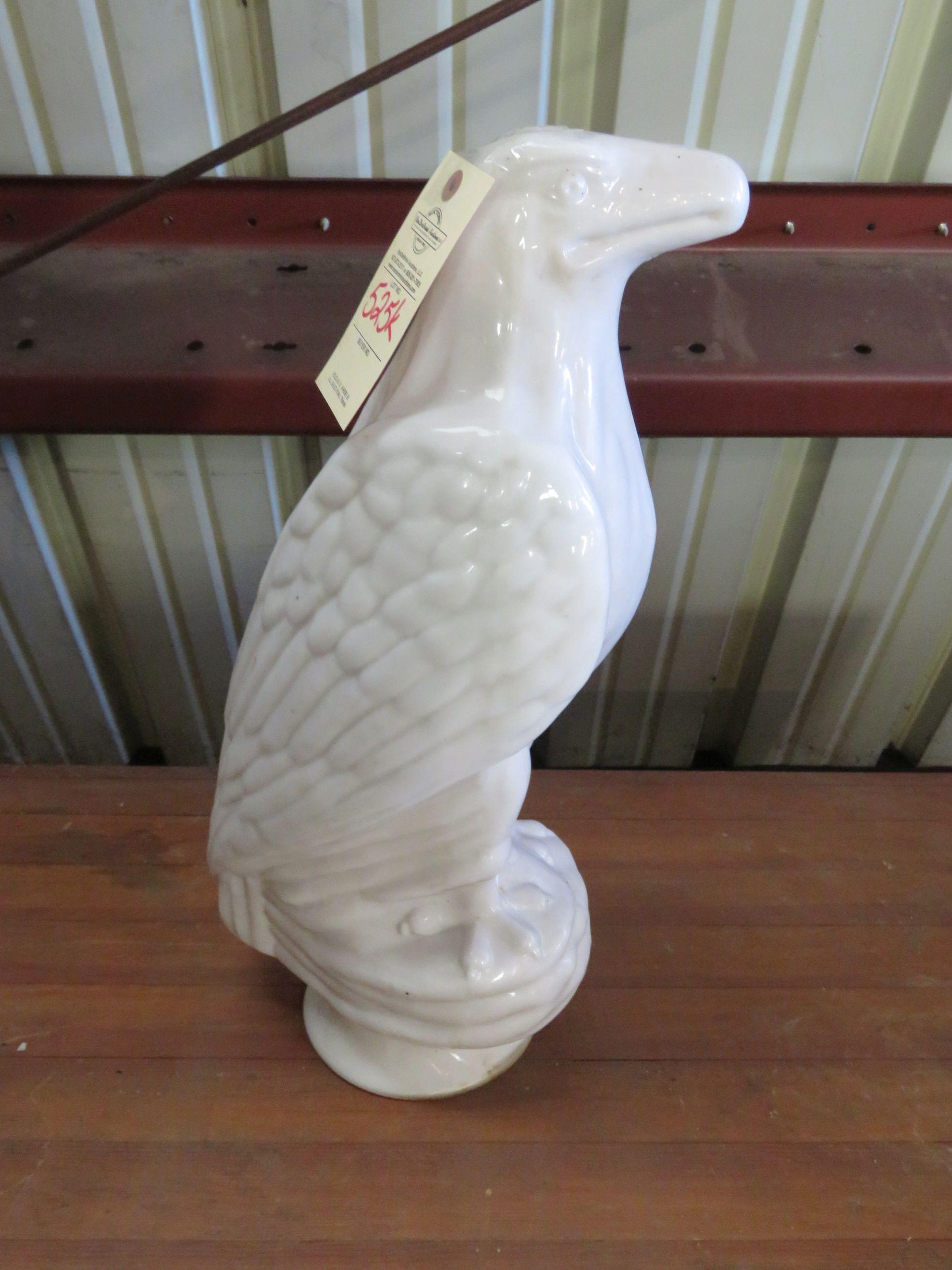 RARE White Eagle Milk Glass Gas Pump globe