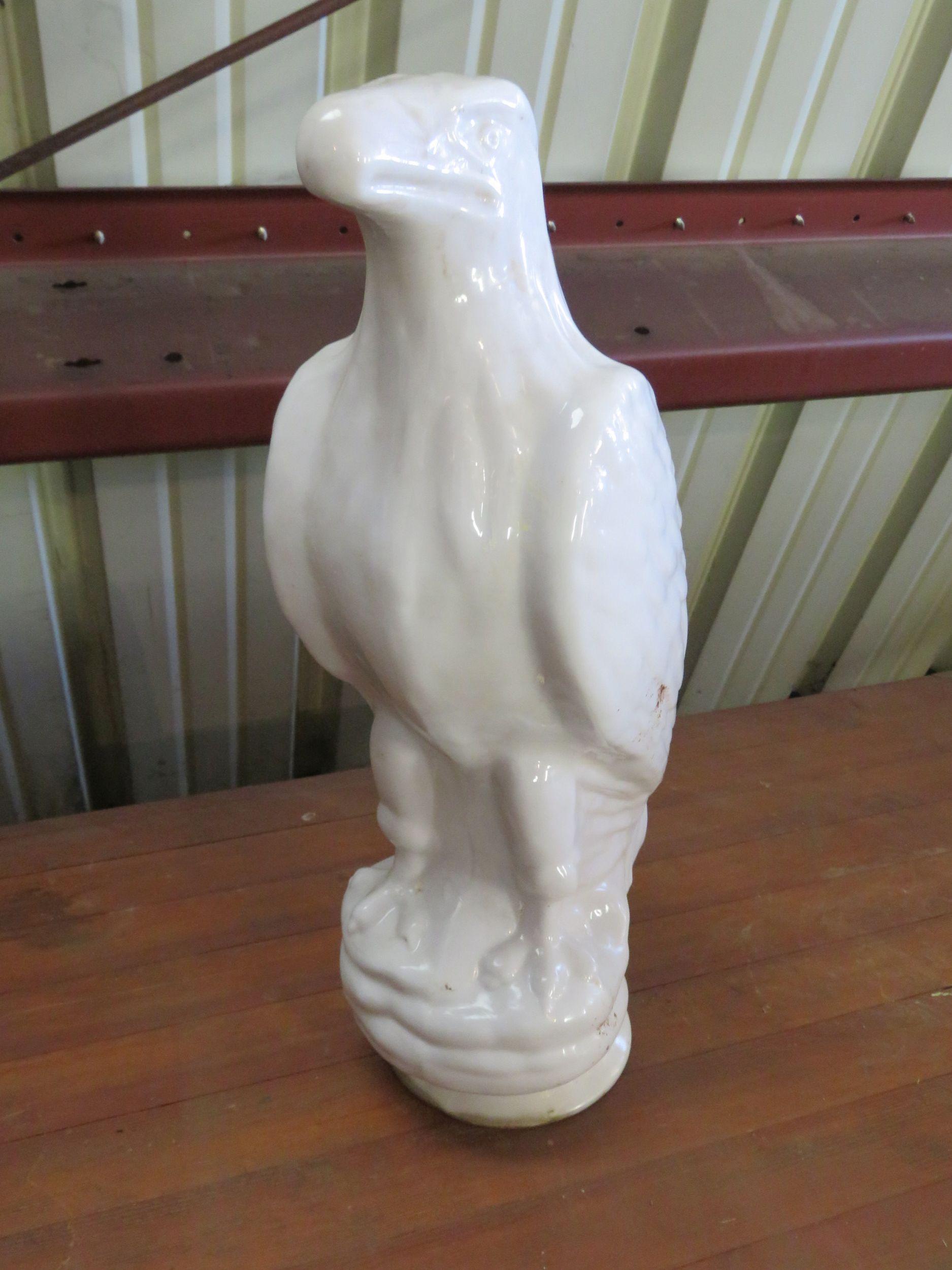 RARE White Eagle Milk Glass Gas Pump globe