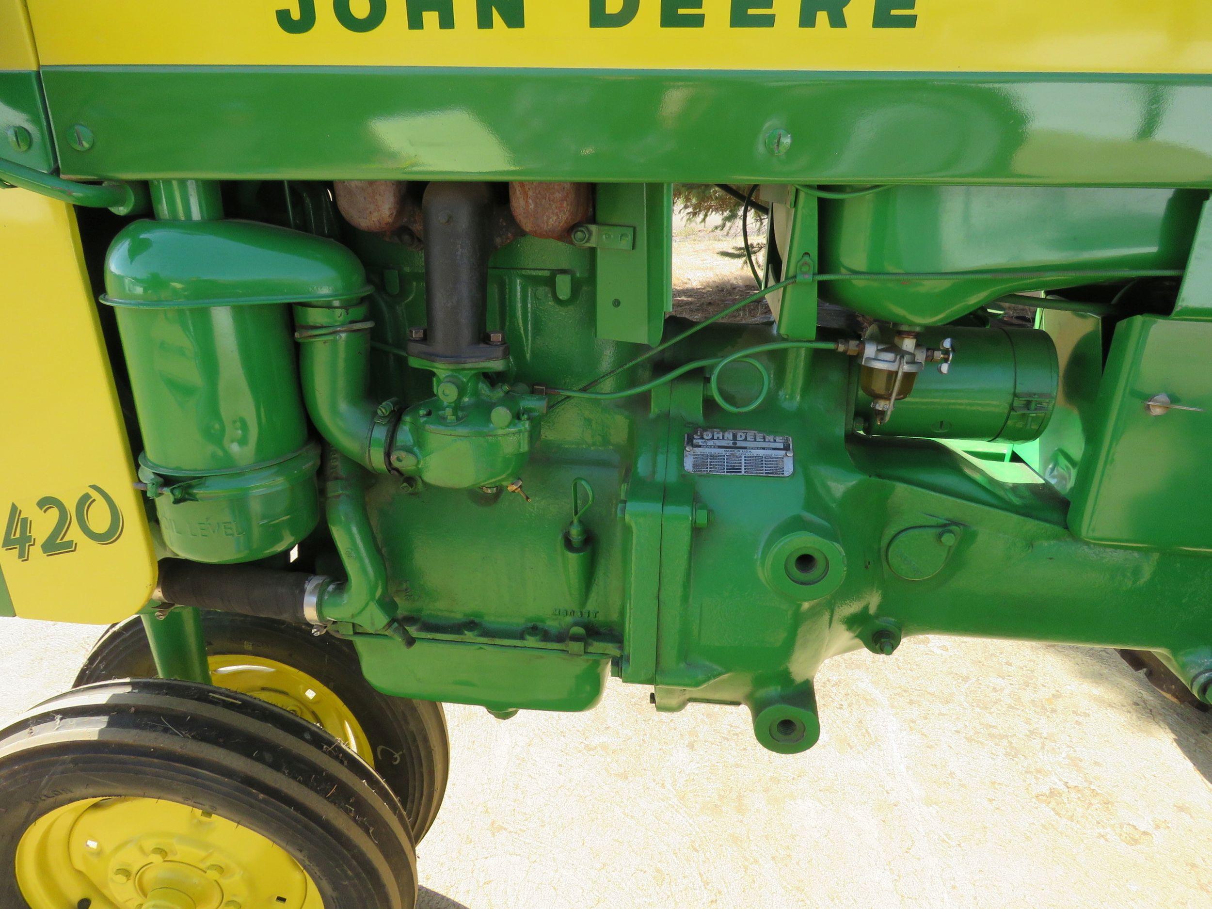 1957 John Deere 420 Tractor