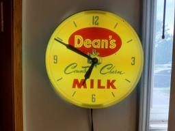 Dean's Milk Clock