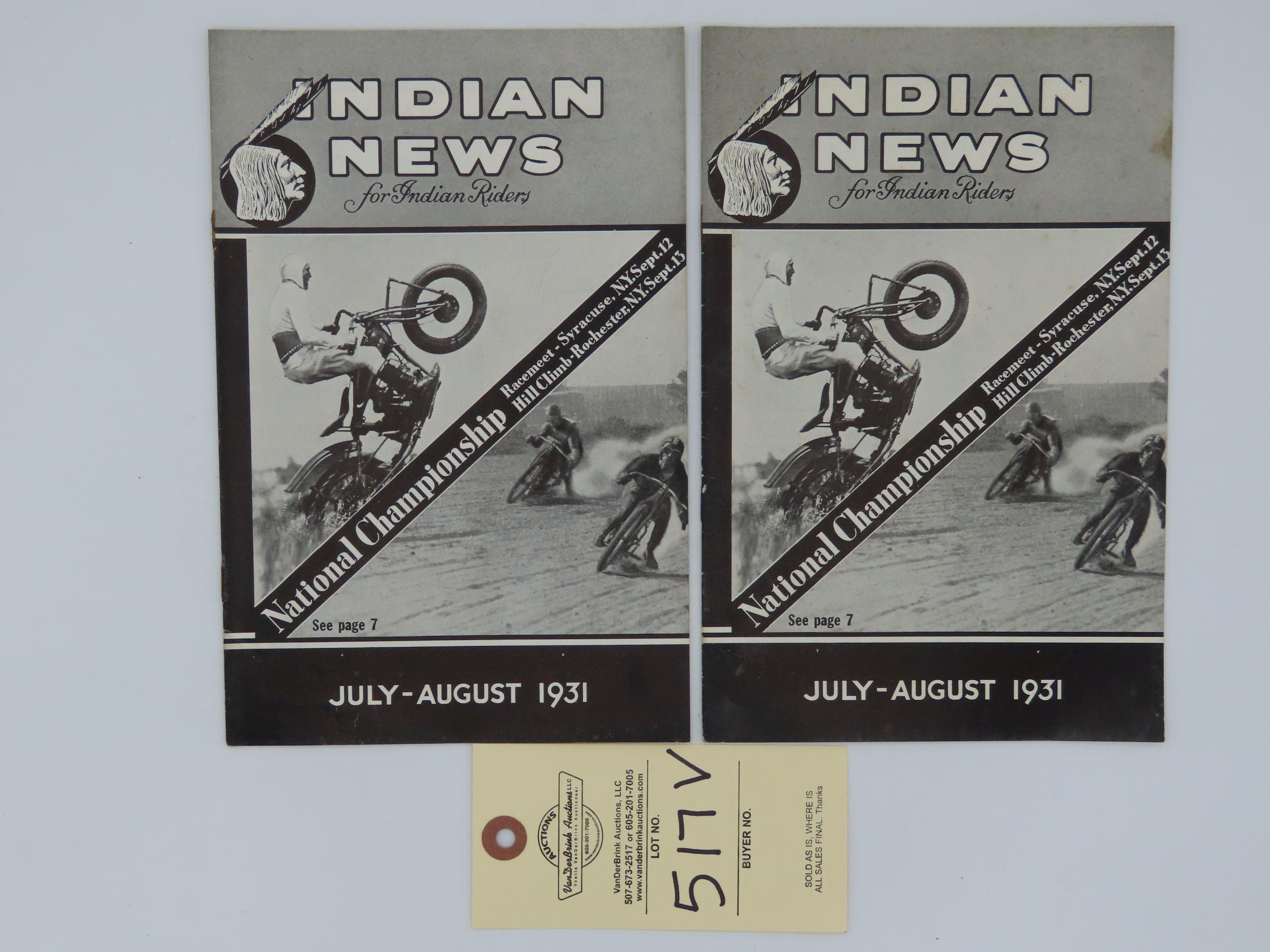 Indian News - July - August 1931