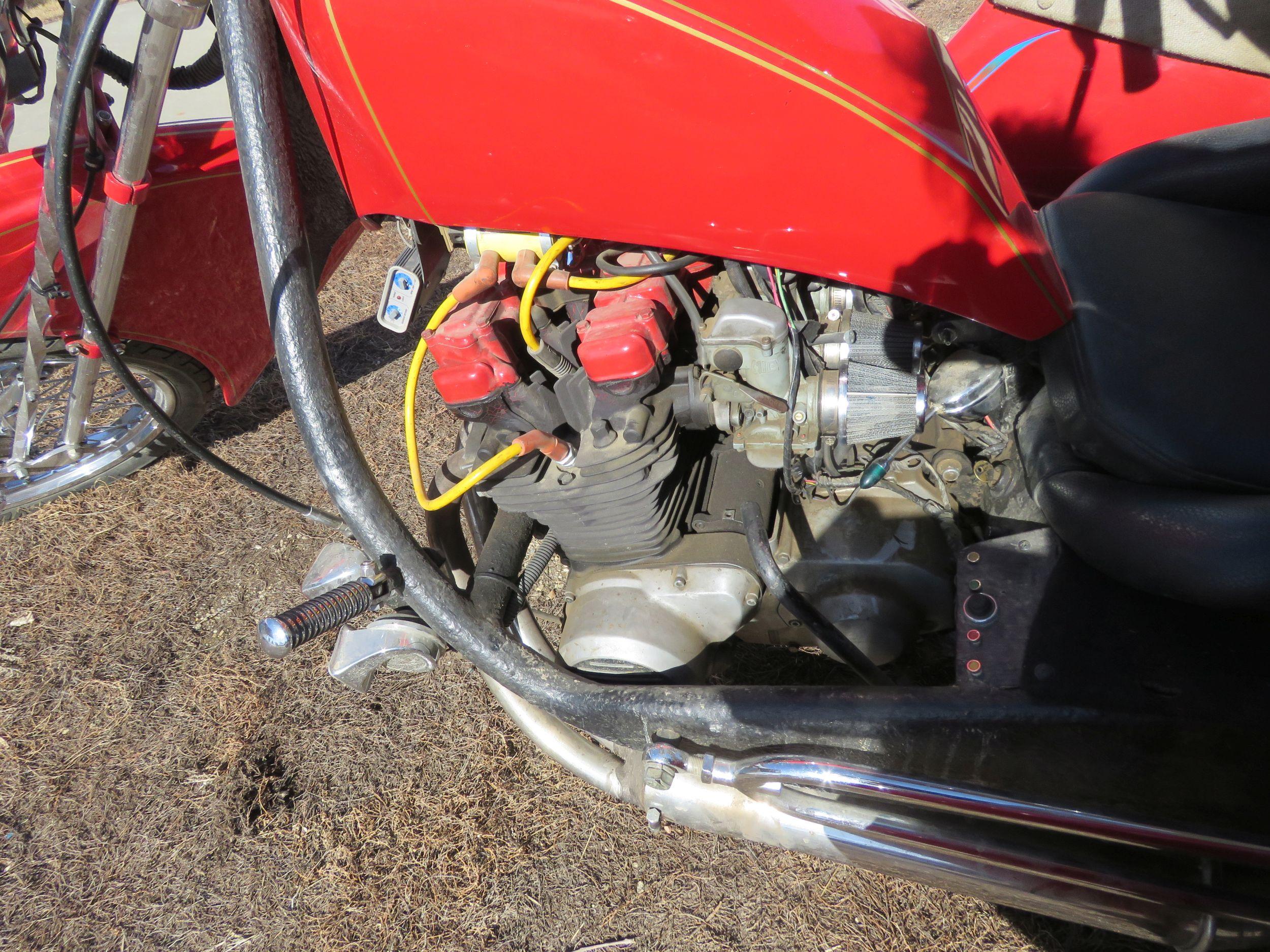 "Red Barron" Helmet Custom Motorcycle Trike