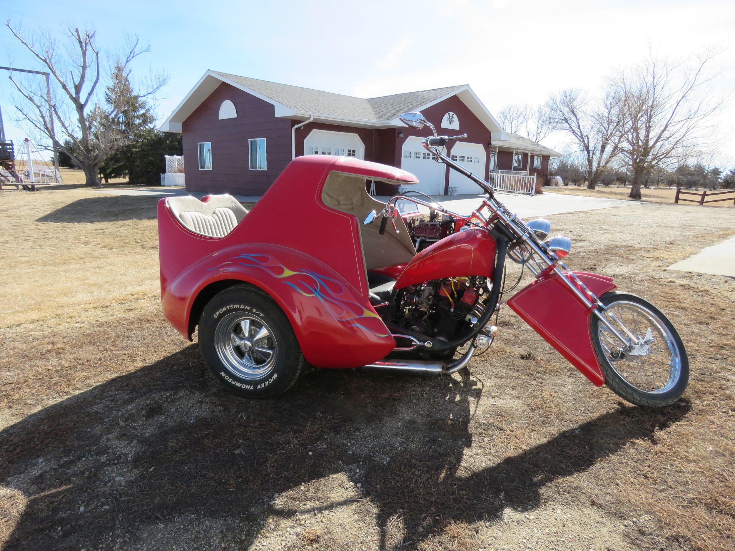 "Red Barron" Helmet Custom Motorcycle Trike