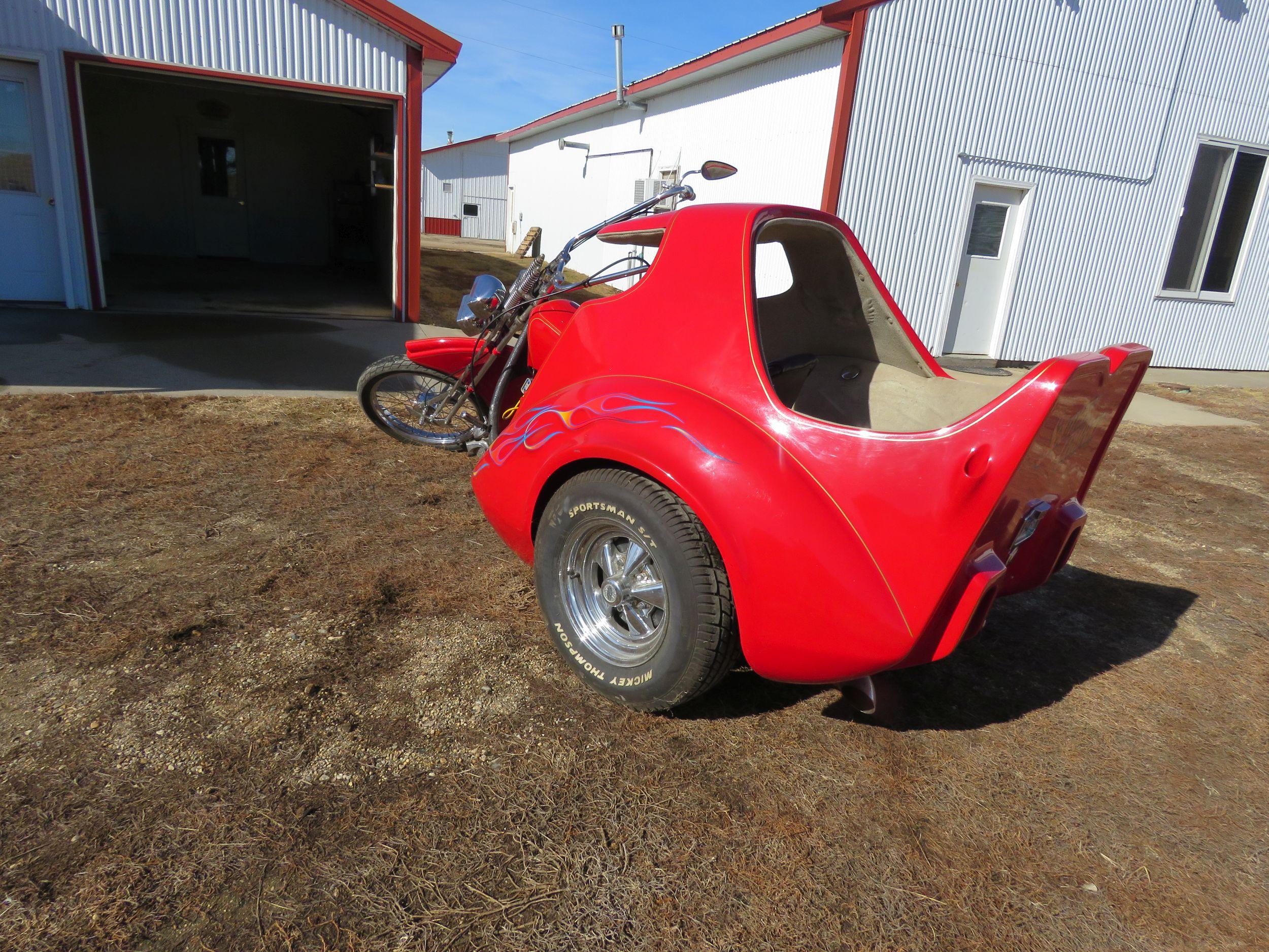 "Red Barron" Helmet Custom Motorcycle Trike