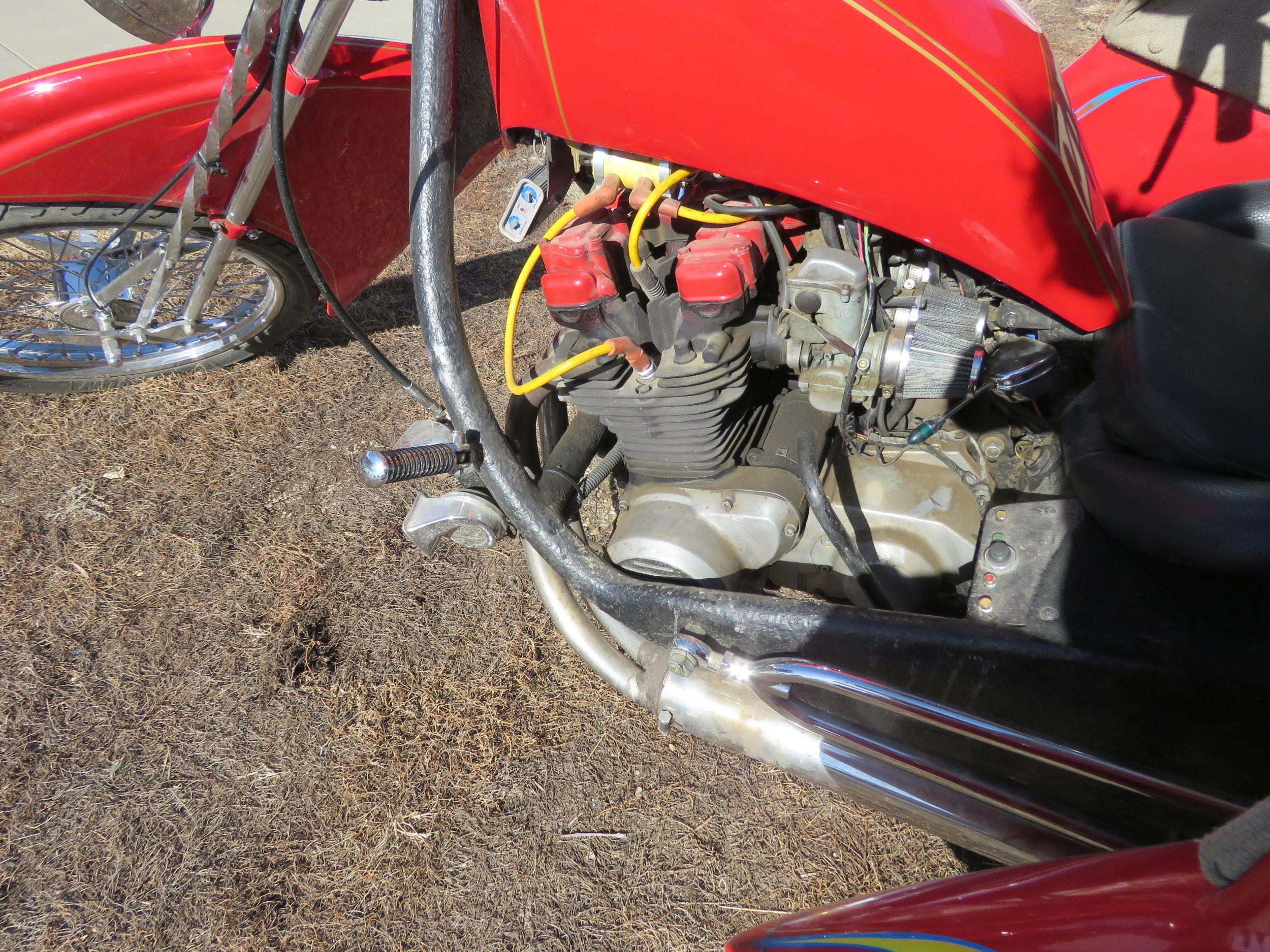 "Red Barron" Helmet Custom Motorcycle Trike