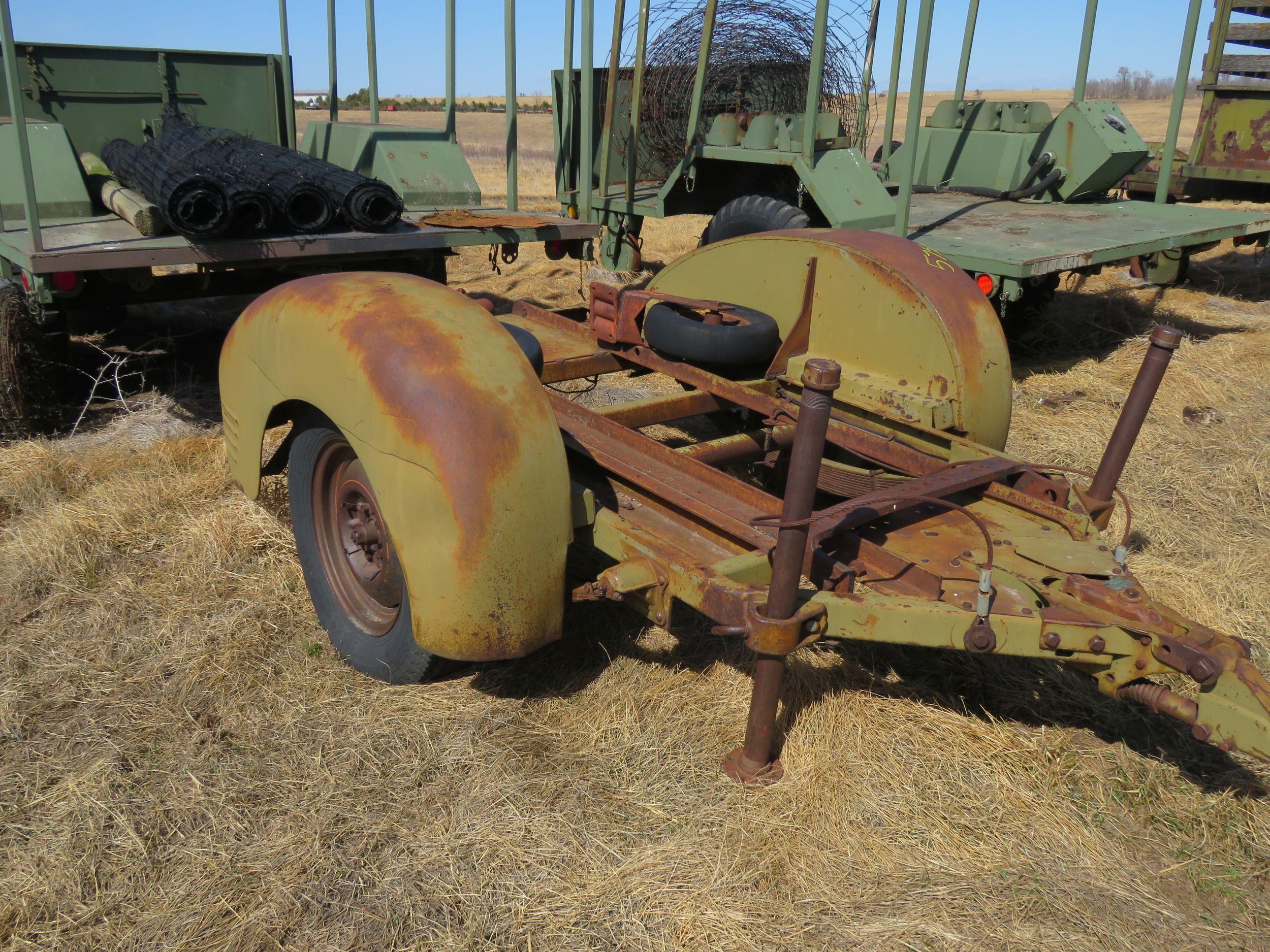 1940's Military 2 wheel Trailer