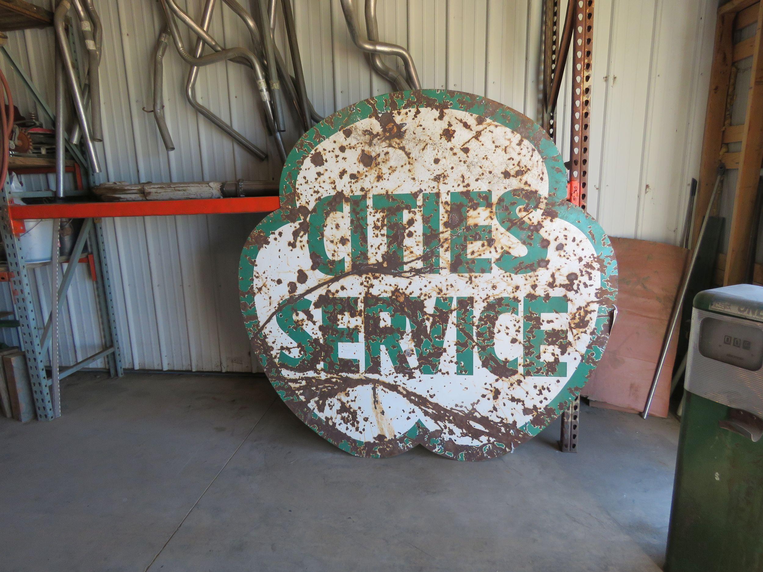 Cities Service Double Sided Sign