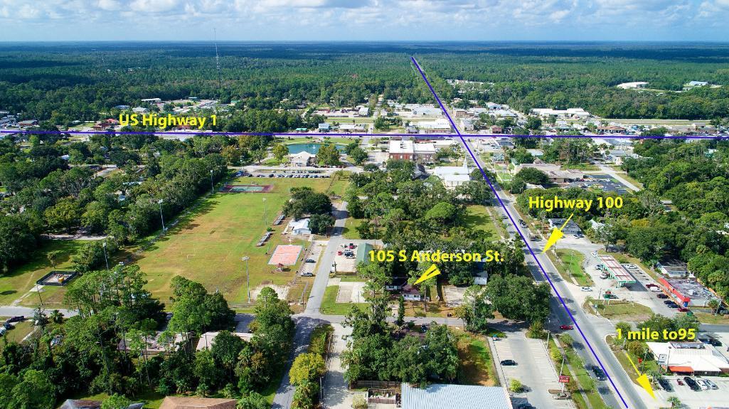 Property 2: 105 S Anderson St, Bunnell, FL 32110 1800 sq ft Professional/Office Building