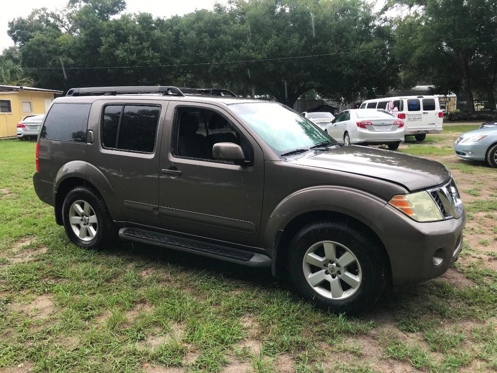 2008 Nissan Pathfinder Multipurpose Vehicle (MPV), VIN # 5N1AR18U18C654003