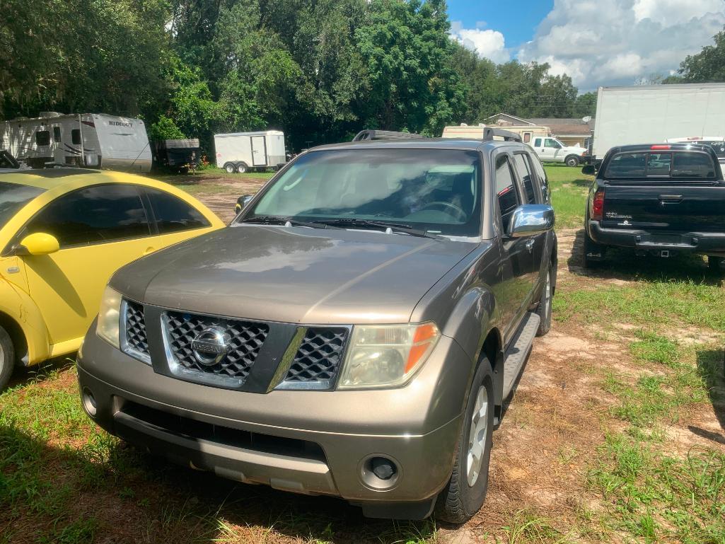 2005 Nissan Pathfinder Multipurpose Vehicle (MPV), VIN # 5N1AR18U65C705281