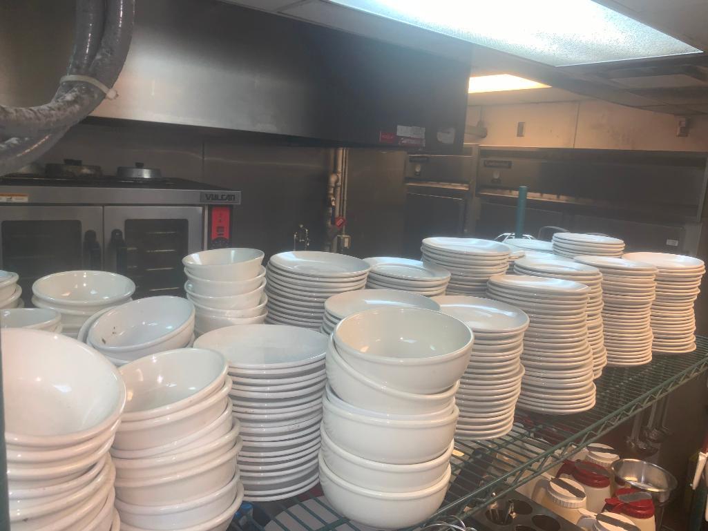 misc. dish ware (throughout restaurant)