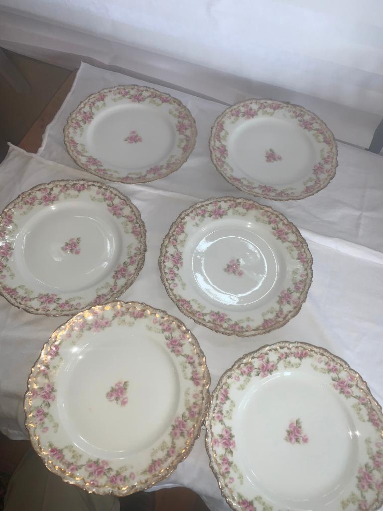 Elite Limoges France Lot of six bread plates and one tea cup