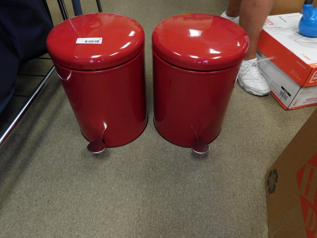 Red Trash Can