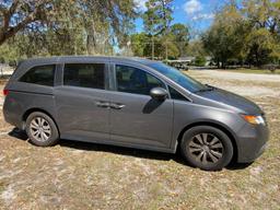 2015 Honda Odyssey Van, VIN # 5FNRL5H63FB120986