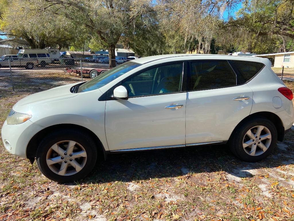 2009 Nissan Murano Multipurpose Vehicle (MPV), VIN # JN8AZ18U29W010695