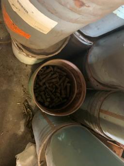 Misc lot of nuts and bolts, varying sizes in containers