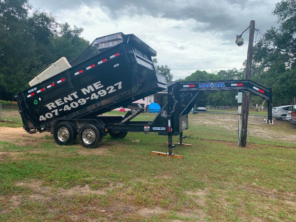 2018 Load Trail 14' dual axle roll off trailer (Trailer only, Does NOT include dumpster)