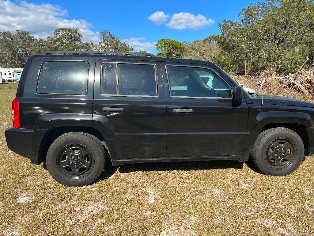 2009 Jeep Patriot Multipurpose Vehicle (MPV), VIN # 1J4FT28A99D173770