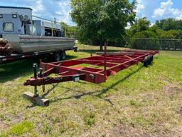 Homemade trailer-former base of mobile home