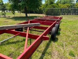 Homemade trailer-former base of mobile home