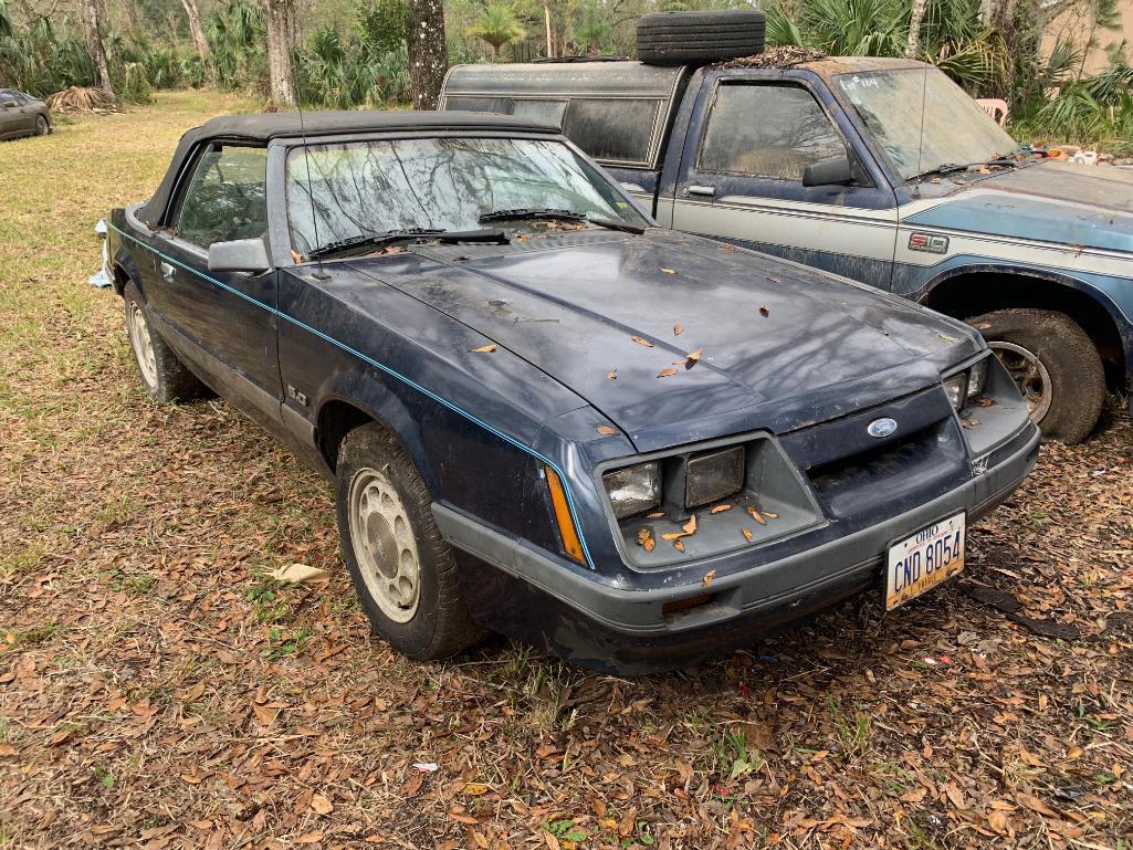 1985 Ford Mustang Passenger Car, VIN # 1FABP27M9FF214313