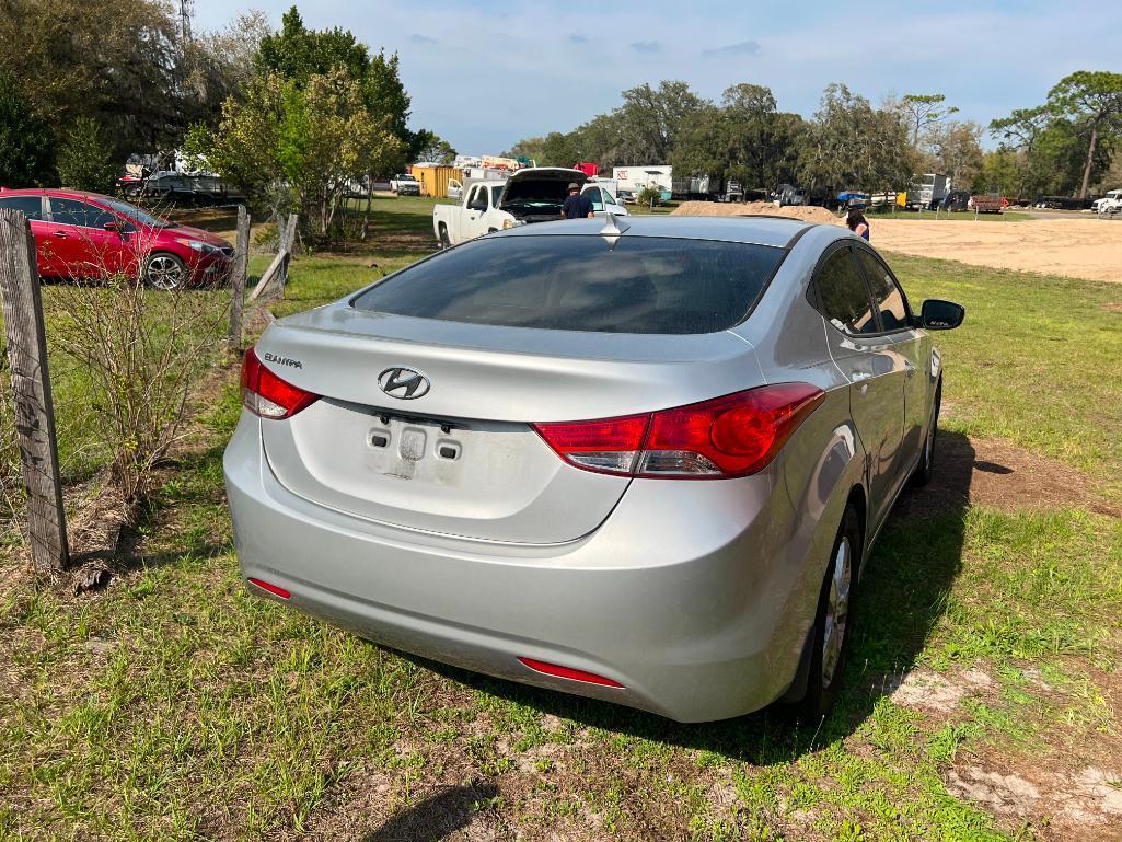 2013 Hyundai Elantra Passenger Car, VIN # 5NPDH4AE3DH418847