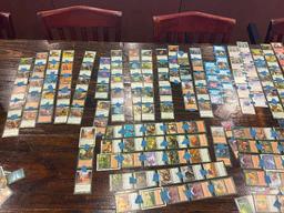 Magic the Gathering Cards (most with painters tape holding them together)