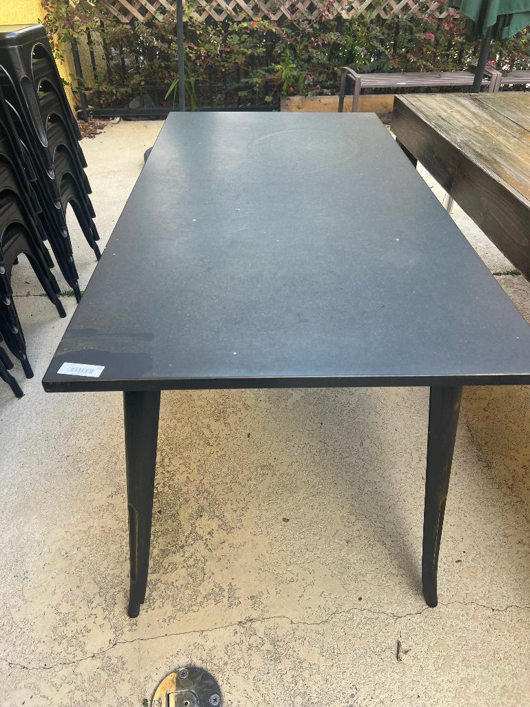 6 Metal Tables 31" w x 63" h x 30" d