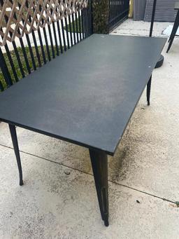 6 Metal Tables 31" w x 63" h x 30" d