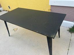 6 Metal Tables 31" w x 63" h x 30" d