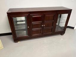 Glass Door Front Hall Cabinet