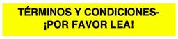 TERMINOS y CONDICIONES ? ...LEA POR FAVOR!