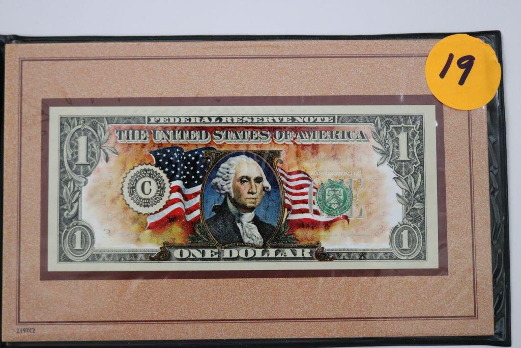 Americas One Dollar Bill in full Color