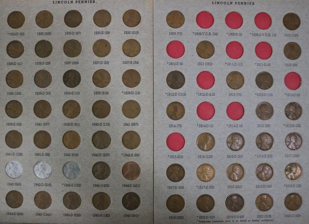 Partial Sets of Lincoln Cents