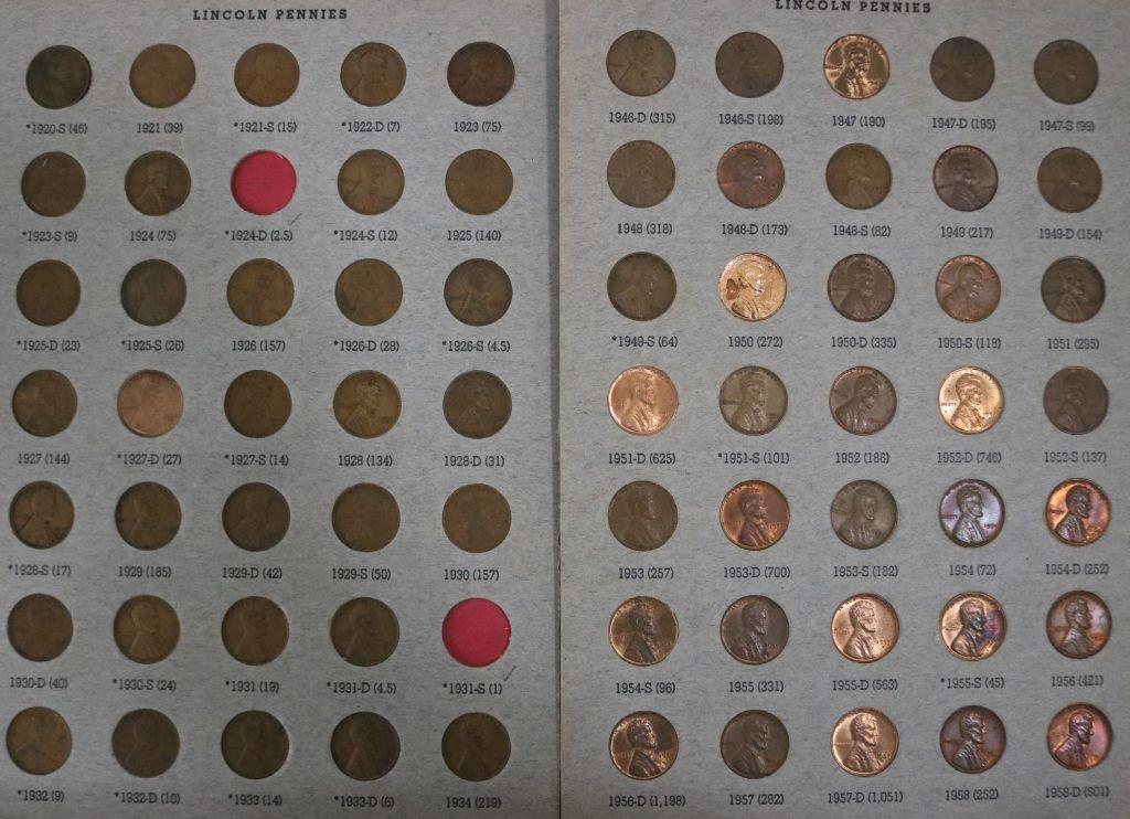 Partial Sets of Lincoln Cents