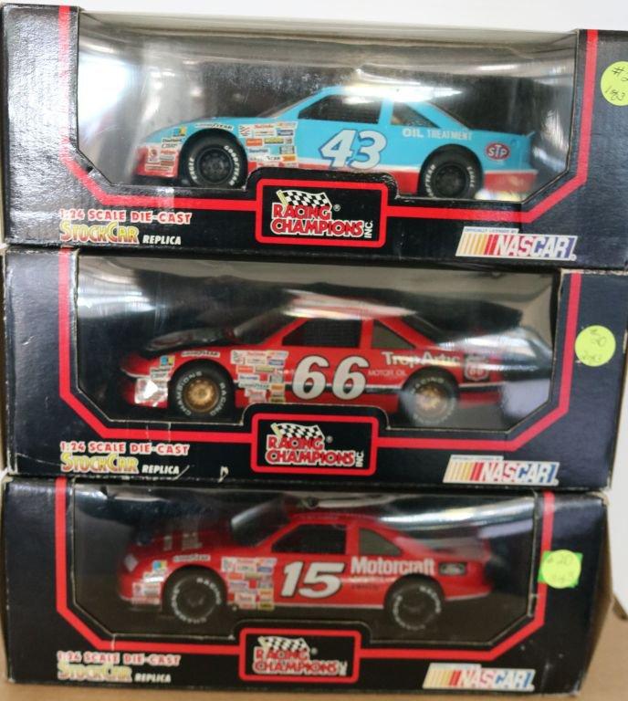 3 Die Cast Nascars 1:24 Scale