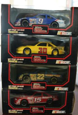 4 Die Cast Nascars 1:24 Scale