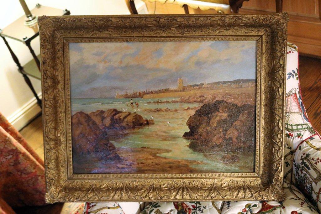 19th Century Framed Oil on Canvas Painting