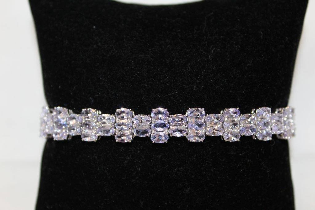 $4995 appraisal 20.40 ct Genuine Tanzanite Estate Bracelet