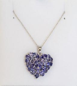 5.20 ct Genuine Tanzanite Necklace