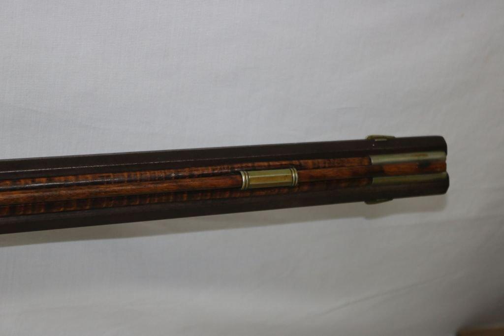 Fine Percussion Swivel Breech Rifle by John Derr, famous Berks County