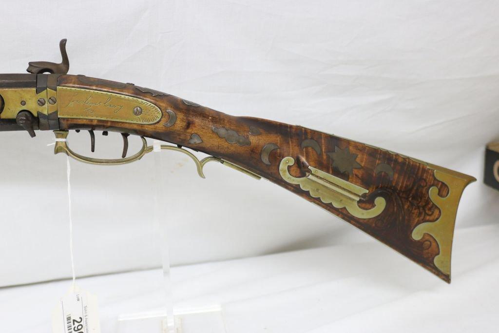 Fine Percussion Swivel Breech Rifle by John Derr, famous Berks County