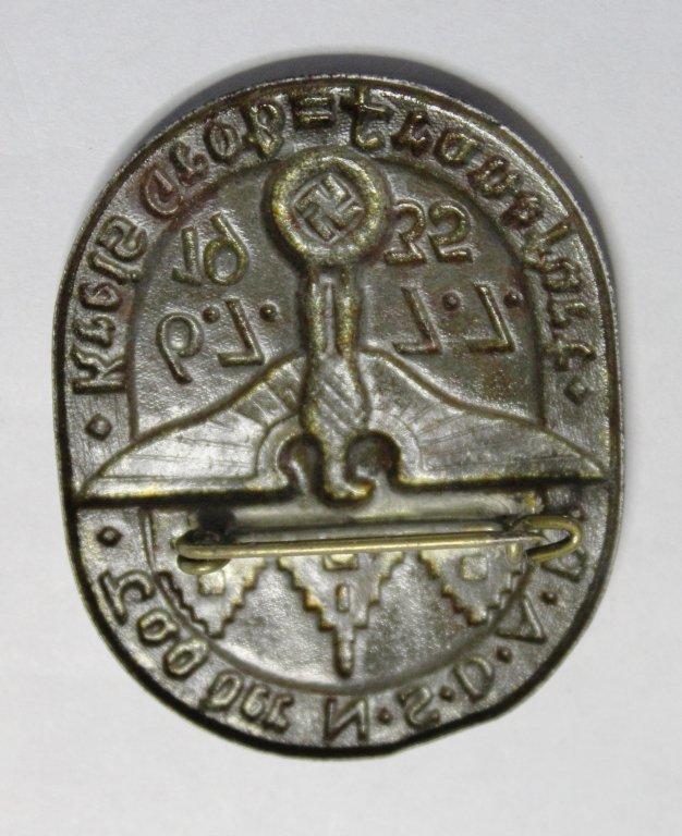 Germany A 1935 District Greater Frankfurt Day of the NSDAP Celebration Badge