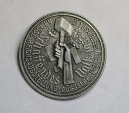 German 1937 The Great National Exhibition in Dusseldorf Badge