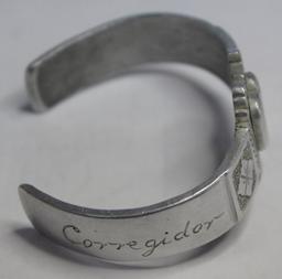 1946 Trench Art Sweetheart Bracelet