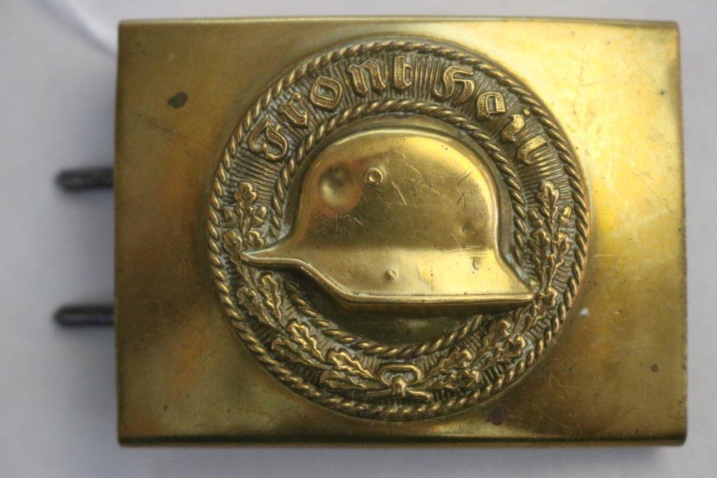 German Veterans Steel Helmet League Belt Buckle