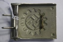 German DAF Deutsche Arbeitsfront Work Squads Belt Buckle