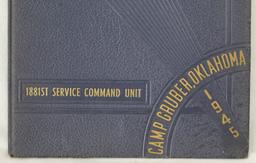 1945 Camp Graber, OK 1181st ervice Command Unit Book