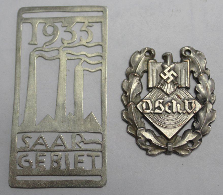 2 German Style Badges