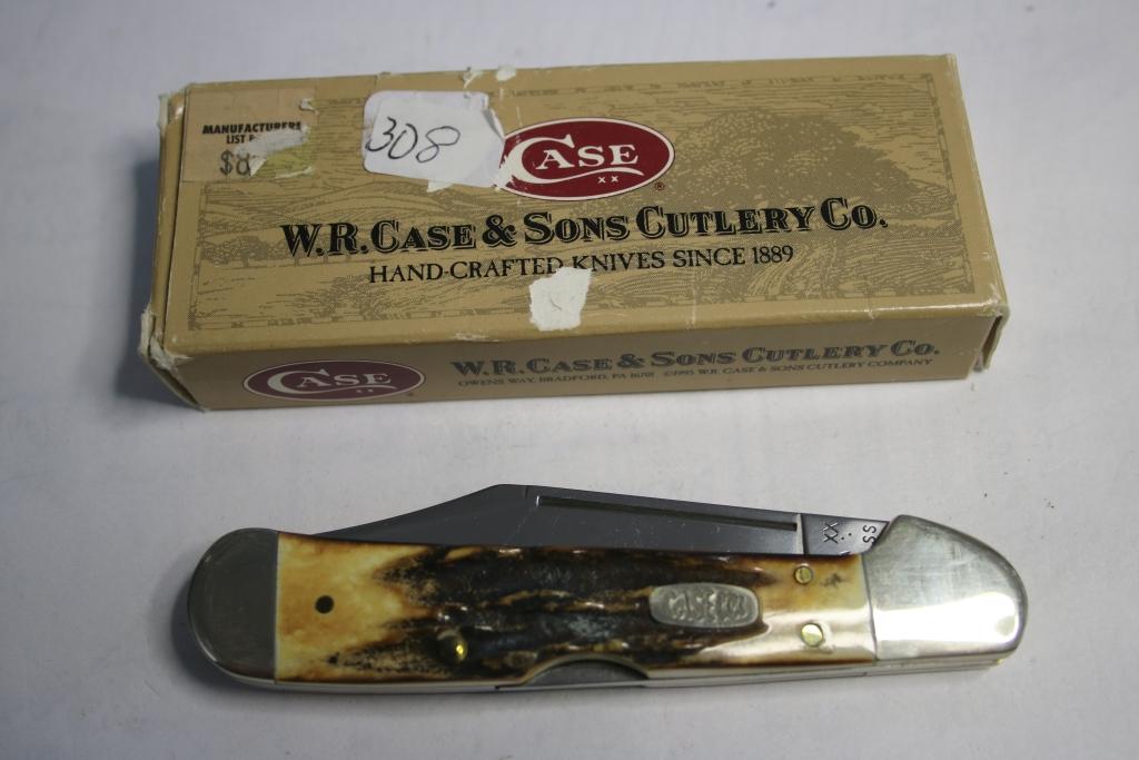 1989 Case Copperheat Stag Pocketknife